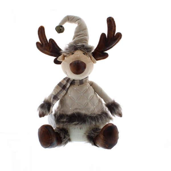 Plush - Cream and Brown Reindeer