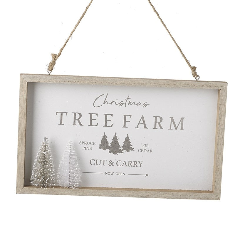 Sign - Wooden Christmas Tree Farm