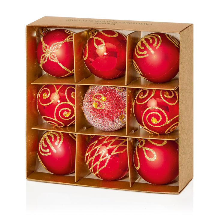 Baubles - Patterned Baubles in Box